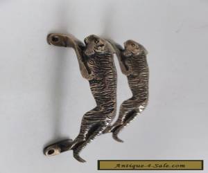 Item VINTAGE ANTIQUE STYLE SOLID BRASS PAIR OF DOOR HANDLES PULLS for Sale