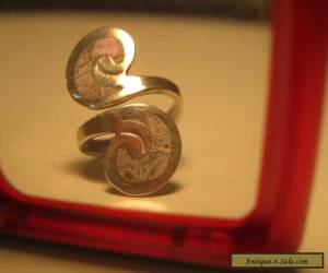 Item Vintage/antique  Sterling Silver ornate ring  letter S for Sale