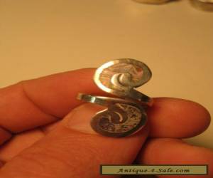 Item Vintage/antique  Sterling Silver ornate ring  letter S for Sale