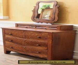 Item Antique Empire Dresser, Chest of Drawers, Mirror Top, American C.1880 for Sale