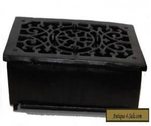 Item RECTANGULAR Cast Iron Floor Register Heat Grate antique REPLICA louvered for Sale