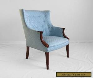 Item 2 antique 1940s mahogany petite ladies wing chairs regency art deco mid century for Sale