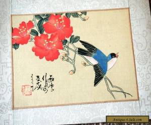 Item Vintage Box Set of Chinese Paintings (5) on silk for Sale