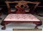 Chippendale Style Dining Chair w/Cushion ~ Mahogany ~ Carved Claw on Ball Feet  for Sale