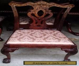 Item Chippendale Style Dining Chair w/Cushion ~ Mahogany ~ Carved Claw on Ball Feet  for Sale