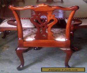 Item Chippendale Style Dining Chair w/Cushion ~ Mahogany ~ Carved Claw on Ball Feet  for Sale