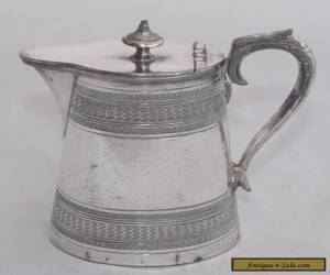 Item Vintage James Dixon & Son Silver Plate Lidded Hot Water Pot 1/2 Pint #2412 for Sale