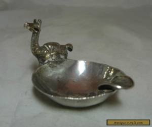 Item Novelty Antique Victorian Silver Llama Cigarette Ashtray Peru 1875 53g for Sale