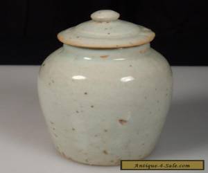 Item Antique Chinese Porcelain Glazed Covered Jar for Sale