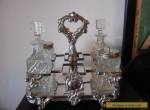 Vintage Antique Early 20th Century Silver Plated Cruet for Sale