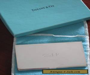 Item Tiffany & Co Silver (silverplate) business card case plus original box for Sale