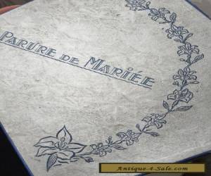Item Divine Antique Vintage French Wax Flower Wedding Bridal Tiara Headdress Boxed for Sale