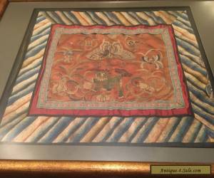 Item Framed Chinese Qing Dynasty Embroidered Panel.   for Sale