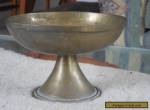 Solid Brass Bowl on Pedastal for Sale
