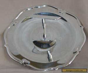 Item Vintage EXHIBIT Silver Plate Cake Plate with Handle for Sale