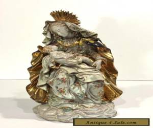 Item Prof. EUGENIO PATTARINO Italian Porcelain Sculpture MADONNA WITH CHILD for Sale