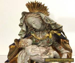 Item Prof. EUGENIO PATTARINO Italian Porcelain Sculpture MADONNA WITH CHILD for Sale