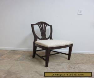 Item Antique Solid Mahogany Shield Back Dining Room Side Desk Chair for Sale