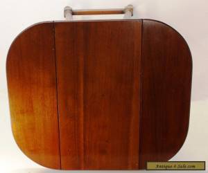 Item Set of 2 Mahogany Pembroke Drop Leaf End Side Hall Tables Solid Wood Vintage for Sale