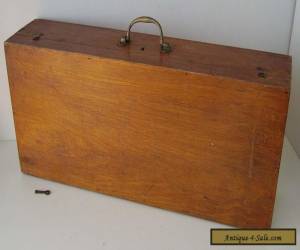 Item WOODEN CASE VINTAGE BOX + KEY  S.MAW & SONS for Sale