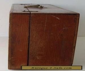 Item WOODEN CASE VINTAGE BOX + KEY  S.MAW & SONS for Sale