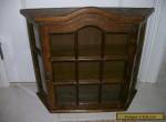 Antique/Vintage All Wood (Oak?) Large Curio Wall Display Cabinet for Sale