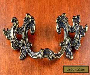 Item VINTAGE K-645 FRENCH PROVENCIAL Furniture Pulls KEELER BRASS C-C 3 1/2" for Sale