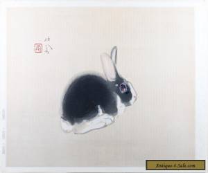 Item Seiho Takeuchi (Japan 1864-1942) Watercolor and Gouache - "The Rabbit" for Sale