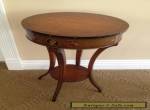 Vintage Federal Style Wood Mahogany  Lamp Side Table  Unusual Very Cool !! for Sale