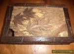 antique carved Chinese wooden puzzle box  for Sale
