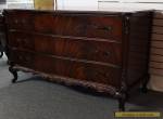 Vintage French-Style Flamed Mahogany Carved Dresser for Sale