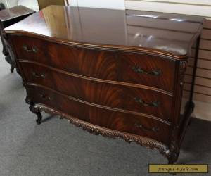 Item Vintage French-Style Flamed Mahogany Carved Dresser for Sale