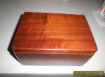Antique Vintage Beautiful Wood Hinged Box Fabric Lined for Sale