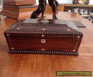 Item Beautiful Large Victorian Jewellery/ Sewing Box With Good Interior for Sale