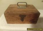 Antique Hand Made Primitive Wooden Box Rustic Storage Box  for Sale