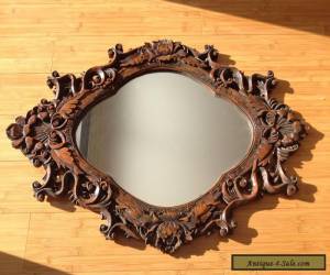 Item Antique Ornal Hanging Wood Wall Mirror for Sale