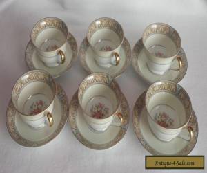 Item Set of 6 Cup and Saucers Noritake "Claire"s for Sale