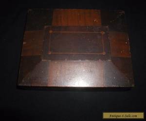 Item Old Vintage Antique Wood Wooden Sewing Jewelry or Document Box  for Sale