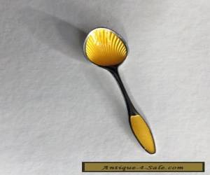 Item Vintage Frigast Denmark sterling silver with gold enamel demitasse spoon  for Sale
