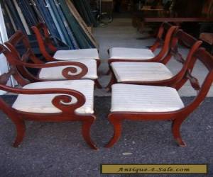 Item Set of 6 Mahogany Dining Chairs Vintage Antique Strawbridge Clothier for Sale
