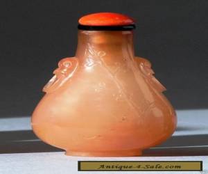 Item Antique Estate Chinese carnelian agate snuff bottle 19th Century for Sale