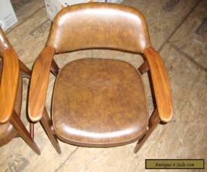 Item Pair Vintage Mid Century Modern Paoli Chair Solid Wood Arm Chairs  for Sale