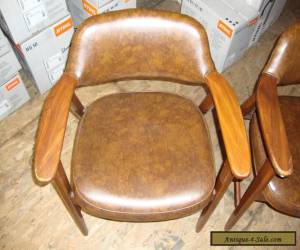 Item Pair Vintage Mid Century Modern Paoli Chair Solid Wood Arm Chairs  for Sale