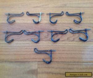 Item Antique twisted bent wire Coat hooks for Sale
