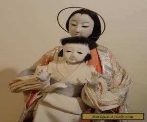 Item Large Antique Japanese Gofun Mother and Child 18 Inch Doll  NO RESERVE for Sale