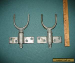 Item Vintage Galvanized Oar Locks With Mounts, lot of 2, Nautical Decor for Sale