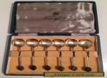 Sheffield Harrison Bros & Housen Silver Teaspoons & Box for Sale