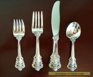 Item Wallace Sterling Grande Baroque 4 Piece Place Setting - Great Condition for Sale