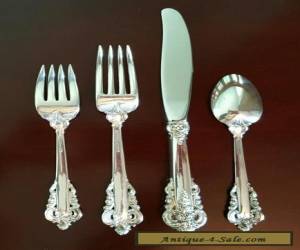 Item Wallace Sterling Grande Baroque 4 Piece Place Setting - Great Condition for Sale