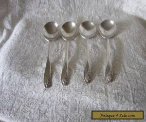 Item 1847 Rogers Bros. IS Daffodil - 4 pcs. Soup spoons for Sale